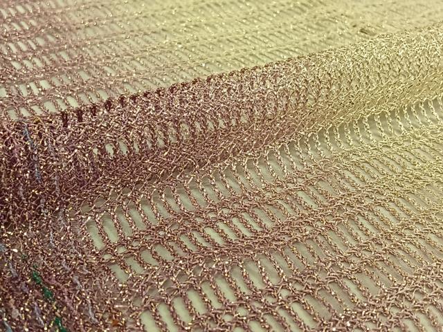 平和屋着物▽袖なし道行コート スリーシーズン 春夏秋 塵除け 霞文 正絹 逸品 AABF0783jh