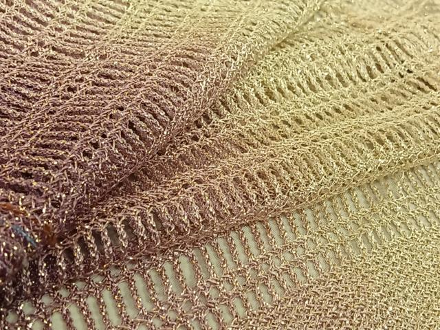 平和屋着物▽袖なし道行コート スリーシーズン 春夏秋 塵除け 霞文 正絹 逸品 AABF0783jh