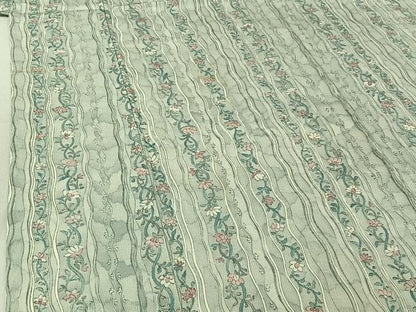 平和屋着物▽上質な小紋 単衣 立涌花文 正絹 逸品 AABF0798jh