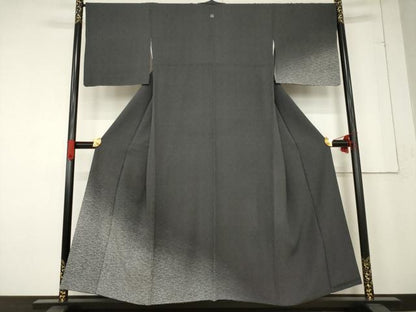 平和屋着物●江戸小紋　訪問着　角通し　青海波　正絹　逸品　AABF0892ck