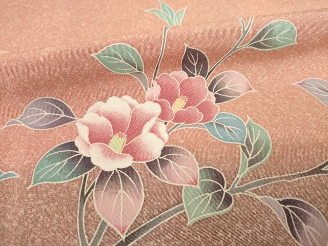 平和屋着物●訪問着　枝花文　暈し染め　正絹　逸品　AABF0894ck