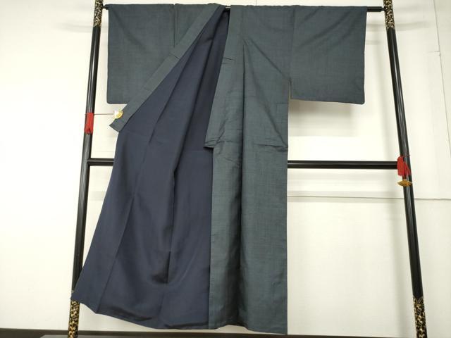 平和屋着物●男性　本場大島紬　アンサンブル　120亀甲　総詰め　正絹　逸品　AABF0898ck