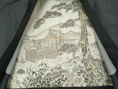平和屋着物●男性　本場大島紬　アンサンブル　120亀甲　総詰め　正絹　逸品　AABF0898ck