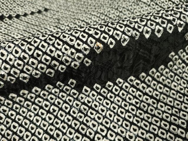 平和屋着物●訪問着　総絞り　霞文　黒地　正絹　逸品　AABF0904ck 平和屋着物○訪問着 総絞り 霞文 黒地 正絹 逸品 AABF0904ck