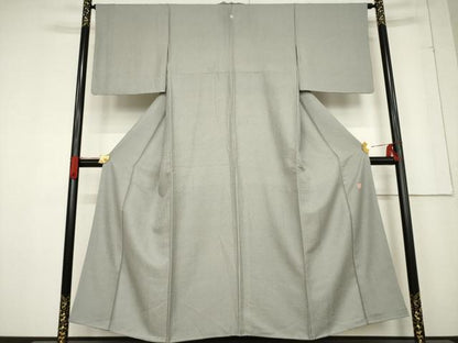 平和屋着物●江戸小紋　鮫小紋柄　草木染　正絹　逸品　AABF0905ck