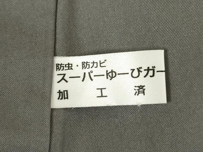 平和屋着物●本場大島紬　染大島　訪問着　辻が花　絞り　暈し染め　正絹　逸品　AABF0909ck