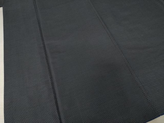 平和屋着物●男性　本場大島紬　アンサンブル　長襦袢(無双仕立て)セット　格子　反端付き　正絹　逸品　AABF0911ck