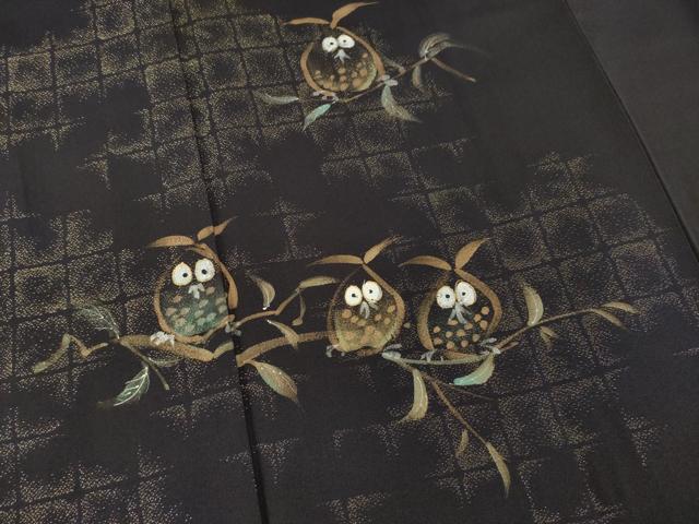 平和屋着物●訪問着　手描き　ミミズク　金彩　正絹　逸品　AABF0920ck 楽天市場】平和屋 訪問着の通販