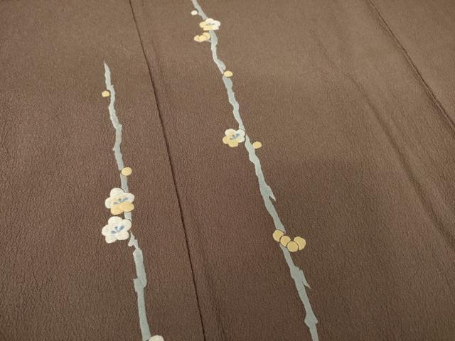 平和屋着物●洗える最高級着物　＜英＞はなぶさ謹製　色留袖　刺繍　枝梅　洗える着物　AABF0921ck