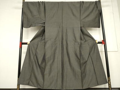 平和屋着物●男性　結城紬　杢　やまと誂製　正絹　逸品　AABF0923ck