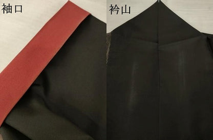 平和屋着物●本場大島紬　間道　正絹　逸品　AABF0926ck