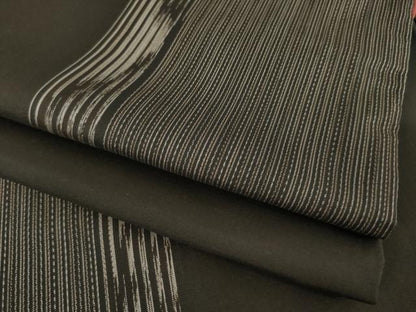 平和屋着物●本場大島紬　間道　正絹　逸品　AABF0926ck