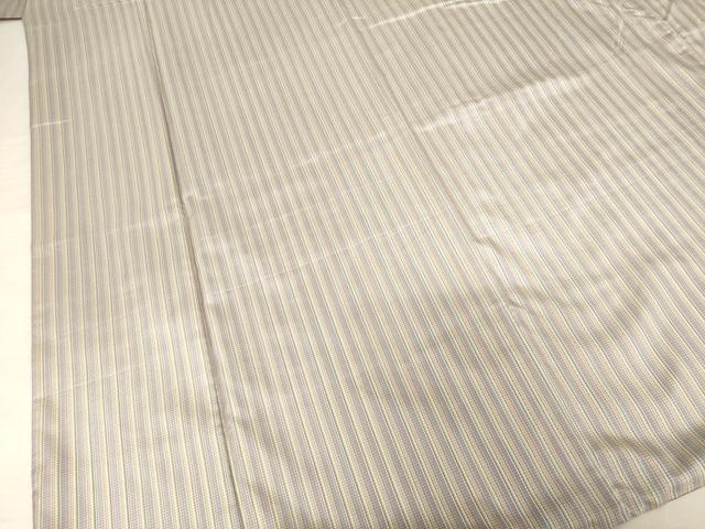 平和屋着物●本場縞大島紬　縞　やまと誂製　正絹　逸品　AABF0927ck