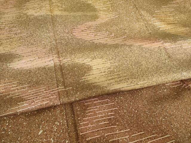 平和屋着物●本場大島紬　染大島　訪問着　流水文　三越扱い　正絹　逸品　AABF0934ck