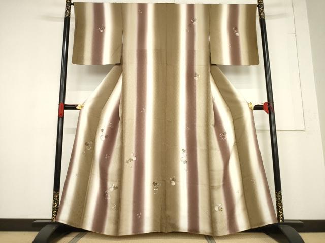 平和屋着物●訪問着　手描き　瓢箪　やまと誂製　正絹　逸品　未使用　AABF0935ck