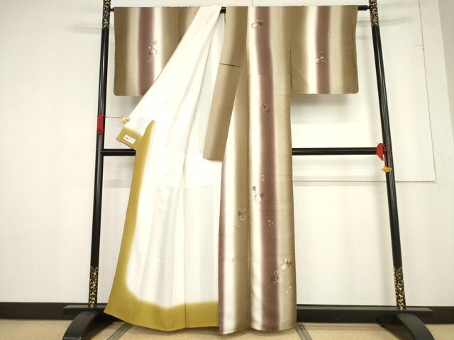 平和屋着物●訪問着　手描き　瓢箪　やまと誂製　正絹　逸品　未使用　AABF0935ck