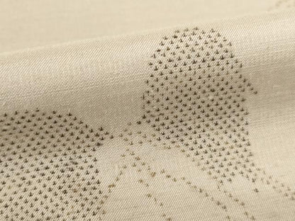 平和屋着物●結城紬　枝葉文　正絹　逸品　AABF0946ck