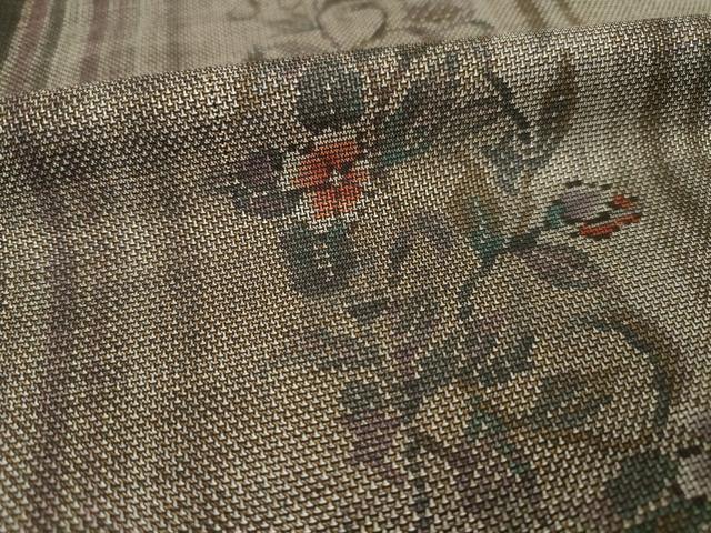 平和屋着物●本場大島紬　カタス9マルキ　間道　正絹　逸品　AABE0305ck 平和屋着物○本場大島紬 カタス9マルキ 花間道 正絹 逸品 AABF0948ck