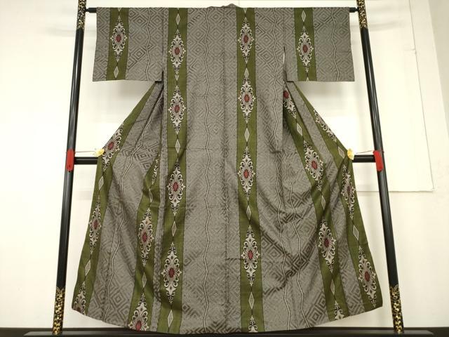 平和屋着物●本場大島紬　龍郷　花間道　正絹　逸品　AABF0956ck 平和屋着物○本場大島紬 龍郷 花間道 正絹 逸品 AABF0956ck