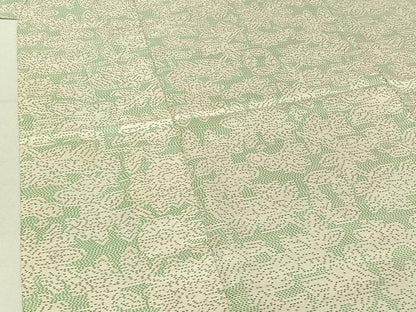 平和屋着物▽本場大島紬 白大島 単衣 草花文 正絹 逸品 AABF0962jh