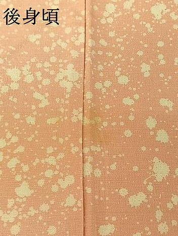 平和屋着物▽上質な紬 単衣 霞文 正絹 逸品 AABF0963jh