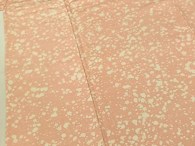 平和屋着物▽上質な紬 単衣 霞文 正絹 逸品 AABF0963jh