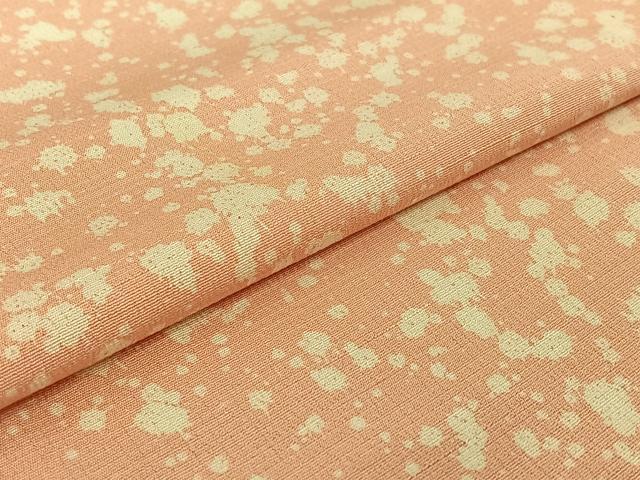 平和屋着物▽上質な紬 単衣 霞文 正絹 逸品 AABF0963jh