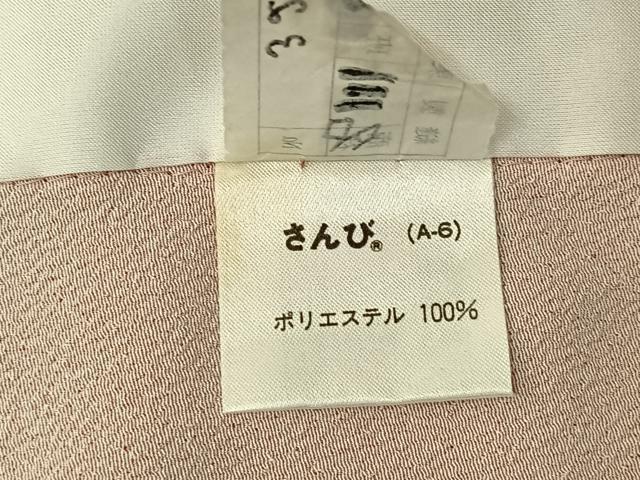 平和屋着物▽小紋 単衣 舞花文 金彩 さんび謹製 洗える着物 AABF0973jh