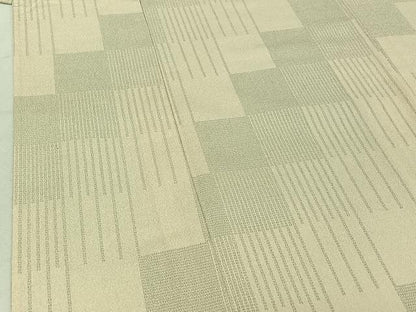 平和屋着物▽本塩沢 単衣 幾何学文様 正絹 逸品 AABF0989jh