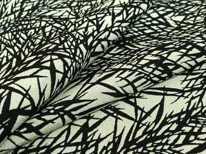 平和屋着物▽上質な小紋 単衣 草葉文 正絹 逸品 AABF0992jh