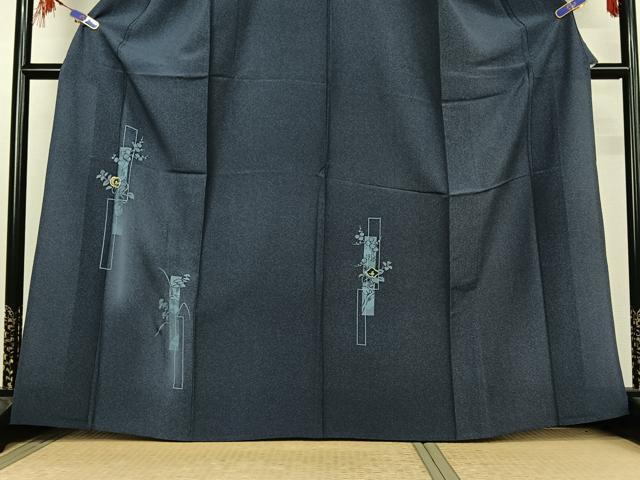 平和屋着物▽訪問着 単衣 刺繍 短冊花文 金糸 正絹 逸品 AABF0994jh