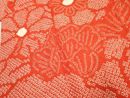 平和屋着物●豪華振袖　総絞り　花籬文　正絹　逸品　AABF1002cs