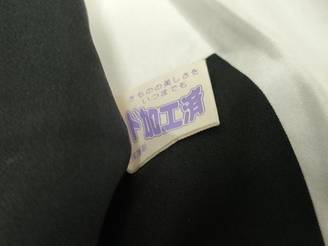 平和屋着物●江戸小紋　雪輪文　竹縞　正絹　逸品　AABF1010cs