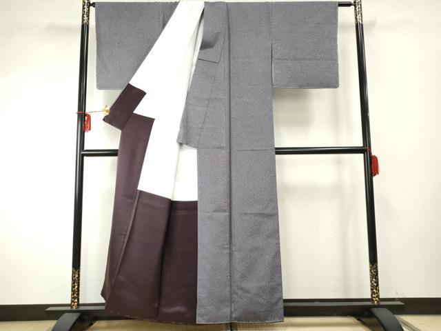 平和屋着物●本場染大島紬　霞文　証紙付き　正絹　逸品　未使用　AABF1012cs 平和屋着物○本場染大島紬 霞文 証紙付き 正絹 逸品 未使用 AABF1012cs