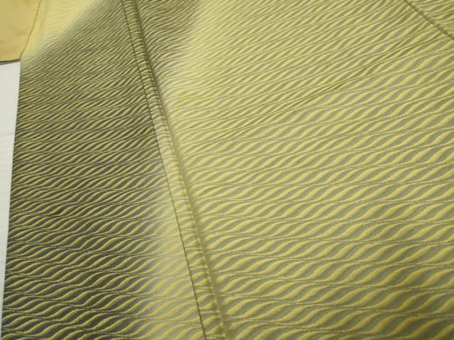 平和屋着物●黄金糸　お召　訪問着　霞文　暈し染め　正絹　逸品　AABF1021cs