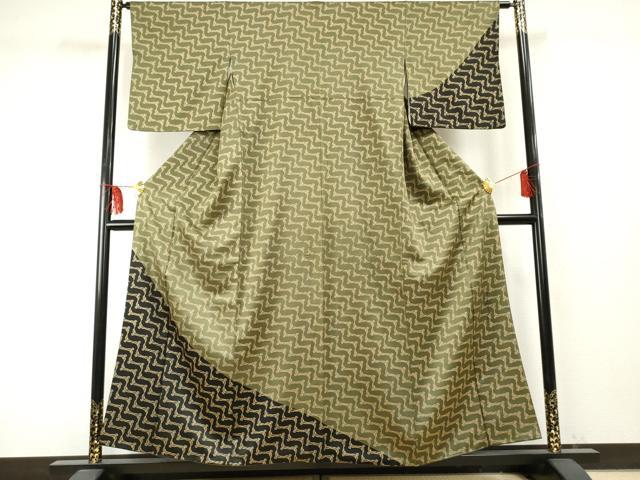 平和屋着物●染色作家　斉藤三才　訪問着　三才鳥　金彩　正絹　逸品　AABF1022cs 平和屋着物○染色作家 斉藤三才 訪問着 三才鳥 金彩 正絹 逸品 AABF1022cs