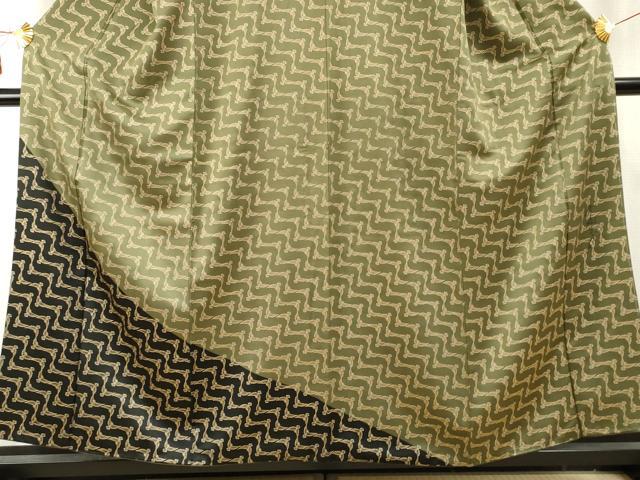 平和屋着物●染色作家　斉藤三才　訪問着　三才鳥　金彩　正絹　逸品　AABF1022cs