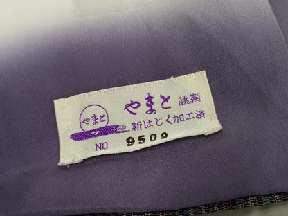 平和屋着物●お召　縞　やまと誂製　正絹　逸品　AABF1027cs