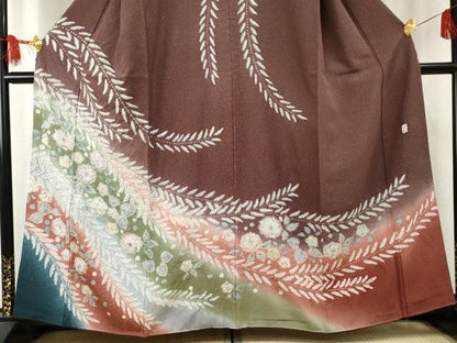 平和屋着物●訪問着　作家物　辻が花　絞り　暈し染め　三越扱い　正絹　逸品　AABF1032cs