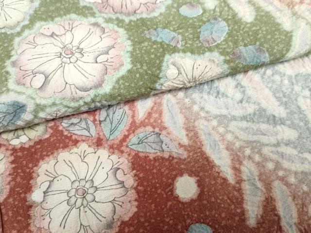 平和屋着物●訪問着　作家物　辻が花　絞り　暈し染め　三越扱い　正絹　逸品　AABF1032cs