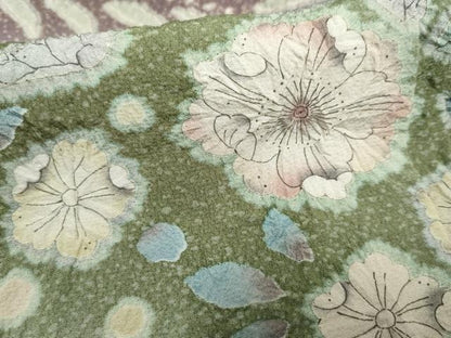 平和屋着物●訪問着　作家物　辻が花　絞り　暈し染め　三越扱い　正絹　逸品　AABF1032cs