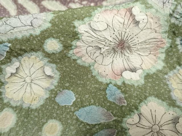 平和屋着物●訪問着　作家物　辻が花　絞り　暈し染め　三越扱い　正絹　逸品　AABF1032cs