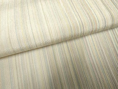平和屋着物●本塩沢　やまだ織　200色　間道　正絹　逸品　AABF1036cs
