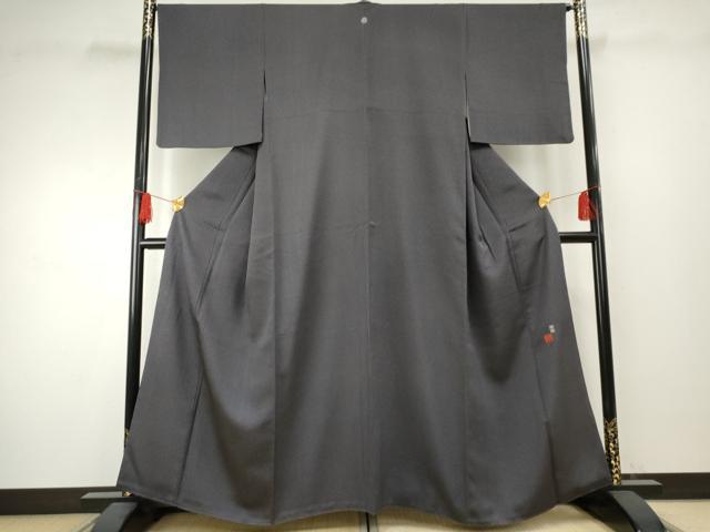 平和屋着物●国際的伝統工芸作家　十二代・藤林徳扇　苑寿　小紋　天目暈し　霞文　正絹　逸品　AABF1046cs