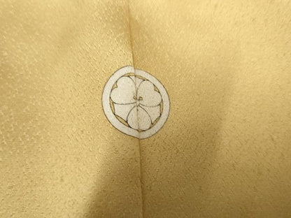 平和屋着物●訪問着　作家物　枝葉文　暈し染め　金銀彩　正絹　逸品　AABF1059cs