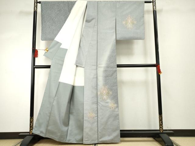 平和屋着物●本場大島紬　訪問着　中国三大刺繍　汕頭刺繍　スワトウ刺繍　羽風　京仙頭　藤絹織物謹製　証紙付き　正絹　逸品　AABF1068cs