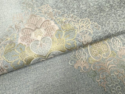 平和屋着物●本場大島紬　訪問着　中国三大刺繍　汕頭刺繍　スワトウ刺繍　羽風　京仙頭　藤絹織物謹製　証紙付き　正絹　逸品　AABF1068cs