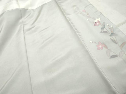 平和屋着物●訪問着　友禅　作家物　茂樹　枝花文　暈し染め　正絹　逸品　AABF1069cs