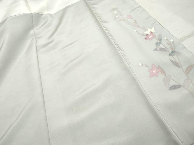 平和屋着物●訪問着　友禅　作家物　茂樹　枝花文　暈し染め　正絹　逸品　AABF1069cs