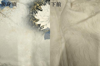 平和屋着物●世界的ファッションデザイナー　山本寛斎　kansaiブランド　振袖　華徒然　草花文　暈し染め　金銀彩　正絹　逸品　AABF1081cs